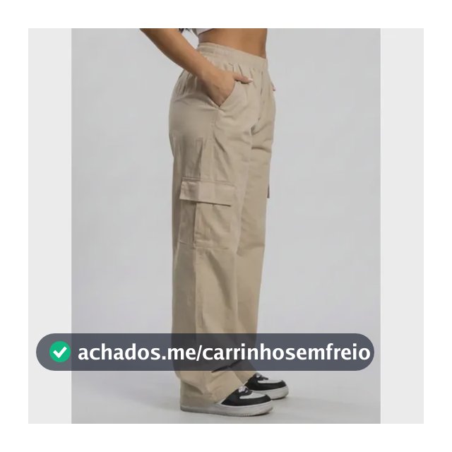 Calça Feminina Premium Cargo Levanta Bumbum Sarja 100%