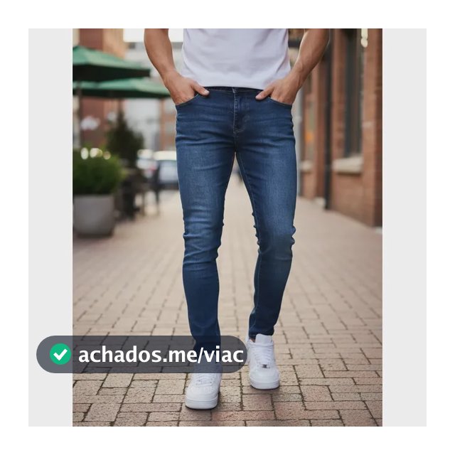 Calça Jeans Masculina Original Elastano Lycra