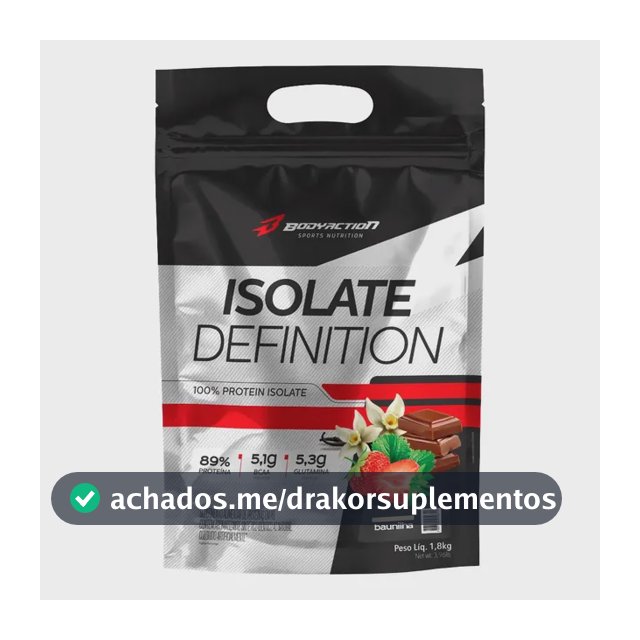 Bodyaction Whey protein Isolate Definition 1,8kg Baunilha