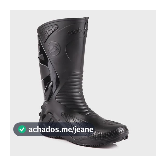 Bota Pvc Chuva Impermeável Motociclista Motoboy Motoqueiro