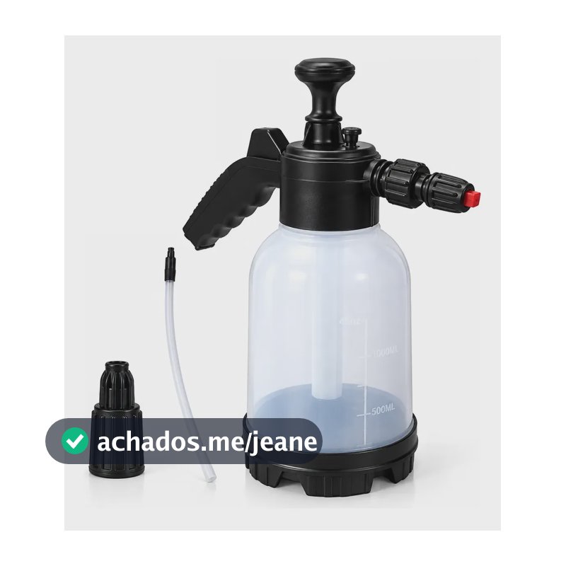 Snow Foam Manual 2l Pulverizador Gerador De Espuma Detailer Preto