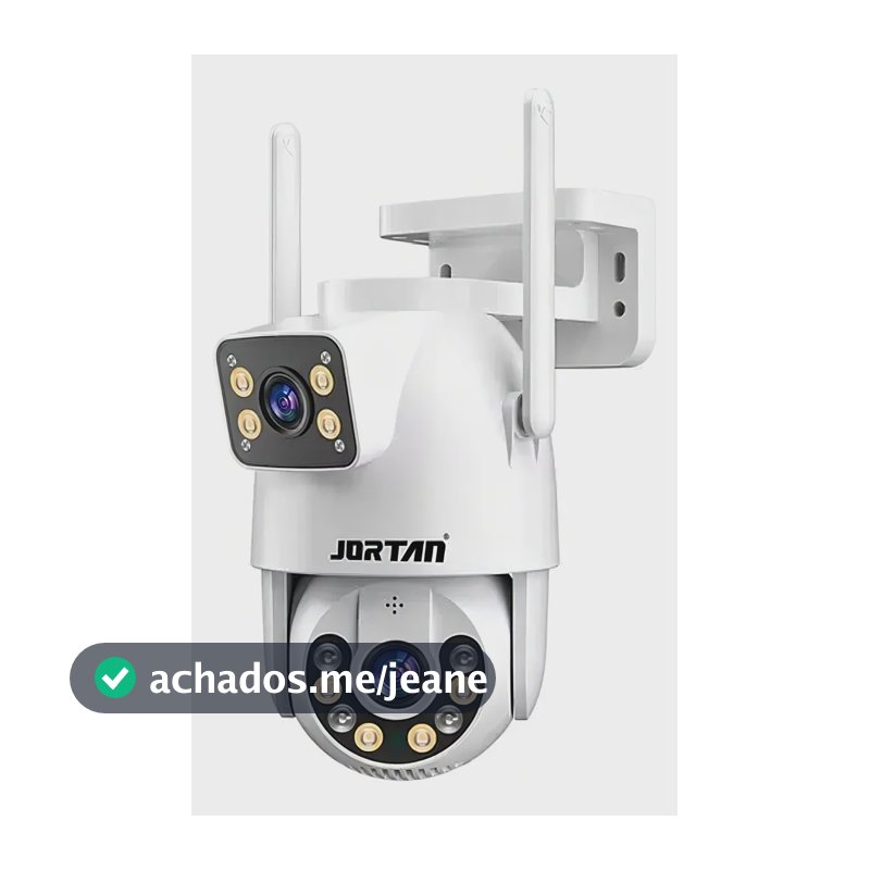 Câmera de Segurança IP Wi-Fi Jortan JT-9697 8MP com Visão Noturna e Auto Tracking