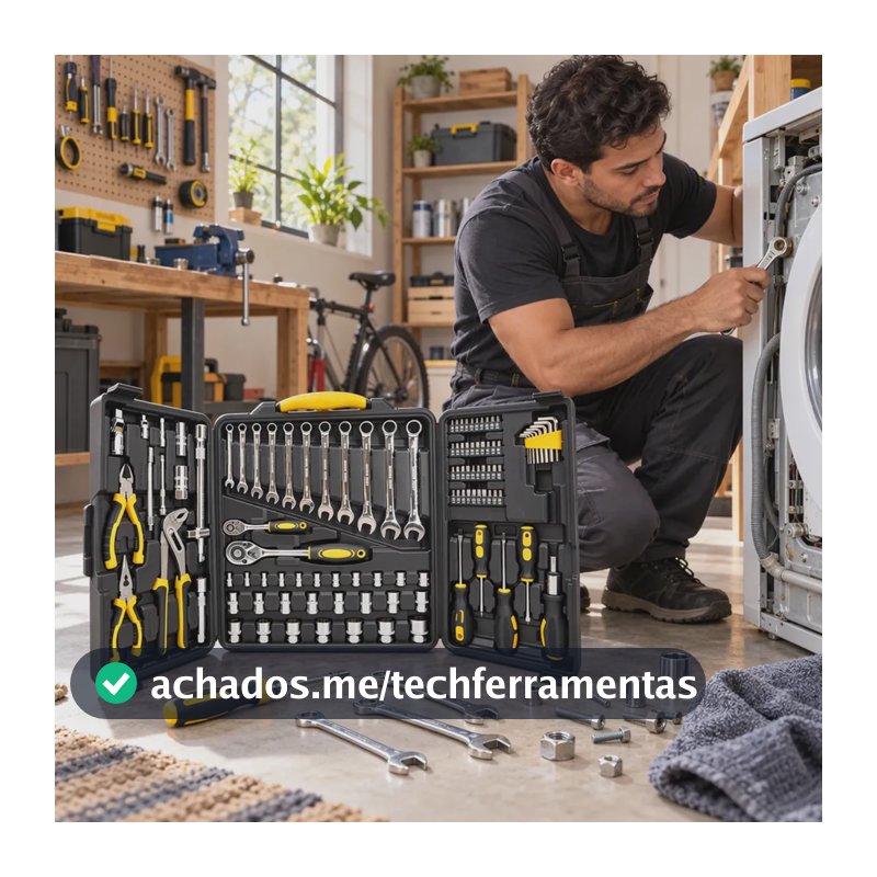 Kit de Ferramentas com 110 Peças General para Mecânico e Automotivo