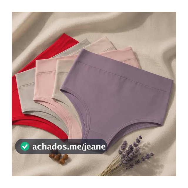 4 Calcinha Plus 50 Ao 68 Algodão Calçola Extra Grande R2