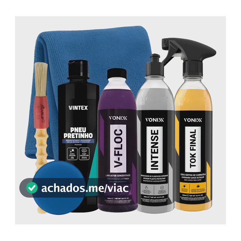 Kit Shampoo V-floc Cera Tok Final Intense Vonixx Pretinho