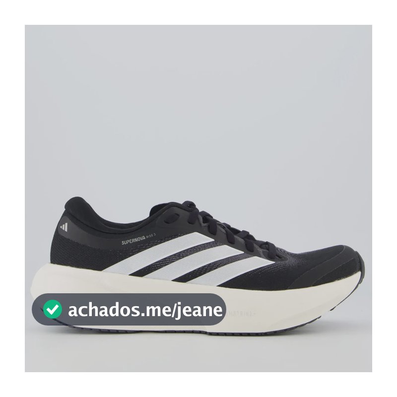 Tênis adidas Supernova Rise 3 Feminino Preto Preto - 39,0 Br