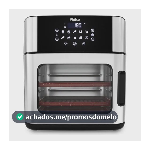 Fritadeira Air Fryer Philco PAF16A 4 Em 1 Painel Digital 16l