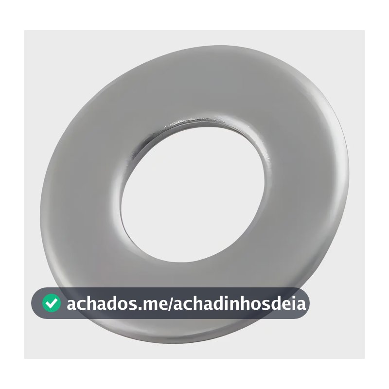 Arruela Lisa 1/4 Zincada - 500