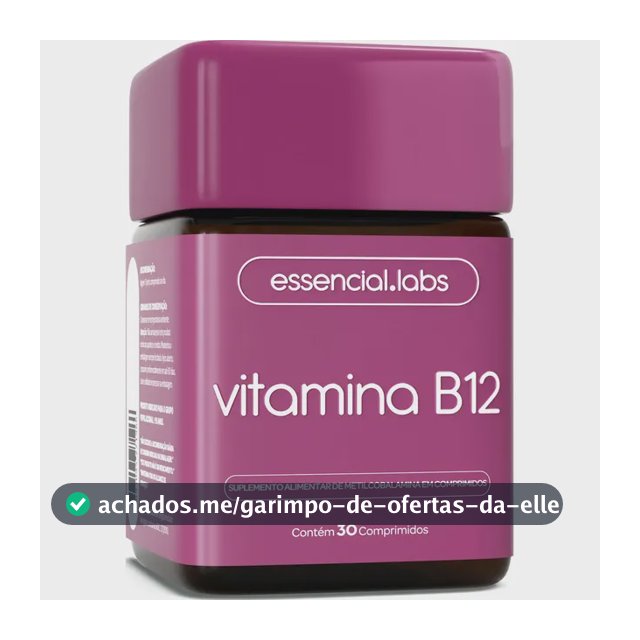 VITAMINA B12 Metilcobalamina - Fórmula com Máxima Pureza e Concentração - 30 Doses