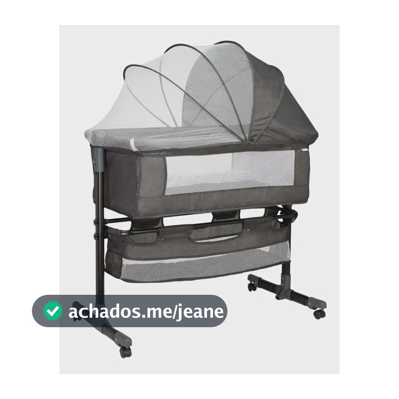 Berço Encaixe Nacama Moisés Co-bed Connect Grafite Maxi Baby