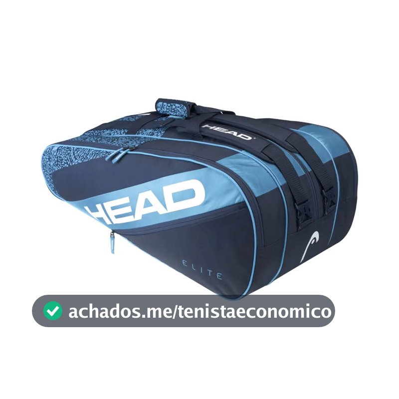 Raqueteira De Raquete Head Elite 12r- Azul Marinho - Já Preto