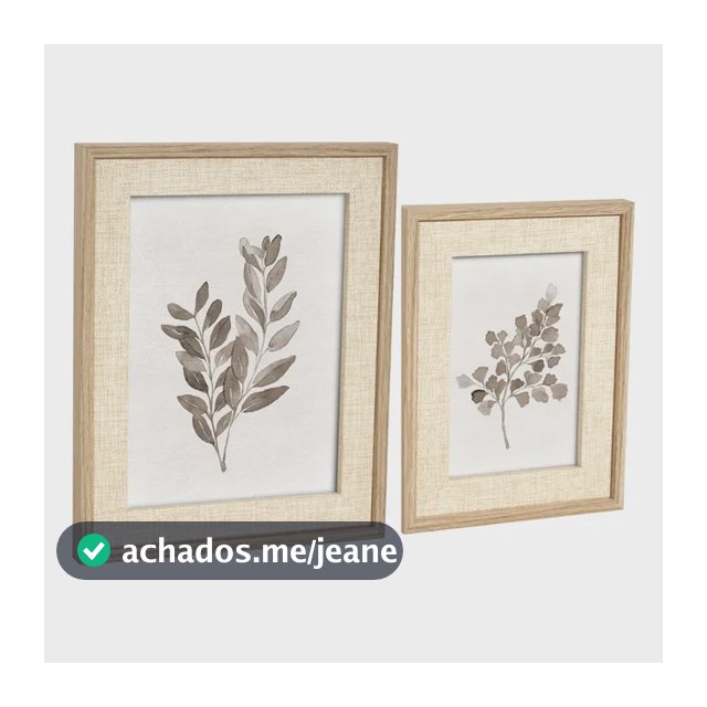 Kit Porta Retrato Mesa Mdf 10x15 & 15x20 Collection Bege Lisa