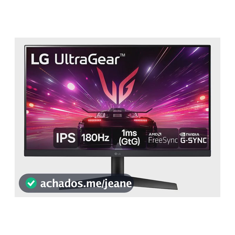 Monitor Gamer LG Ultragear 24 24gs60f-b Ips Full Hd 180hz Preto 127/220v