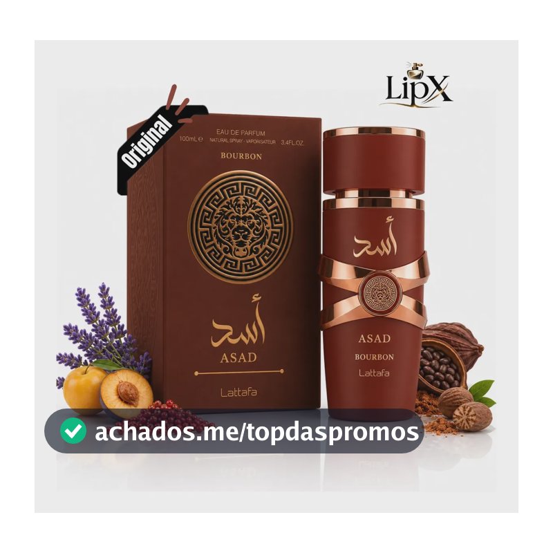Perfume Árabe Asad Bourbon 100ml Lipx
