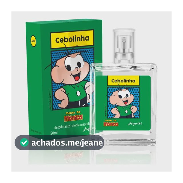 Colônia Jequiti Turma da Mônica Cebolinha de 50 mL para Meninos