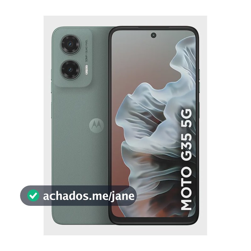 Smartphone Motorola Moto G35 5g - 256gb 4gb Ram+8gb Ram Boost, E Camera 50mp Com Ai Nfc Tela 6.7  Com Superbrilho - Cinza