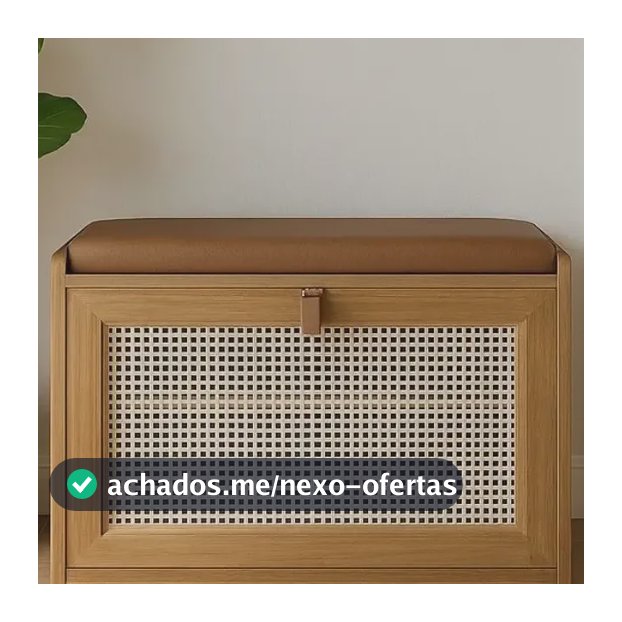 Sapateira De Madeira Com Porta Basculante Organizador