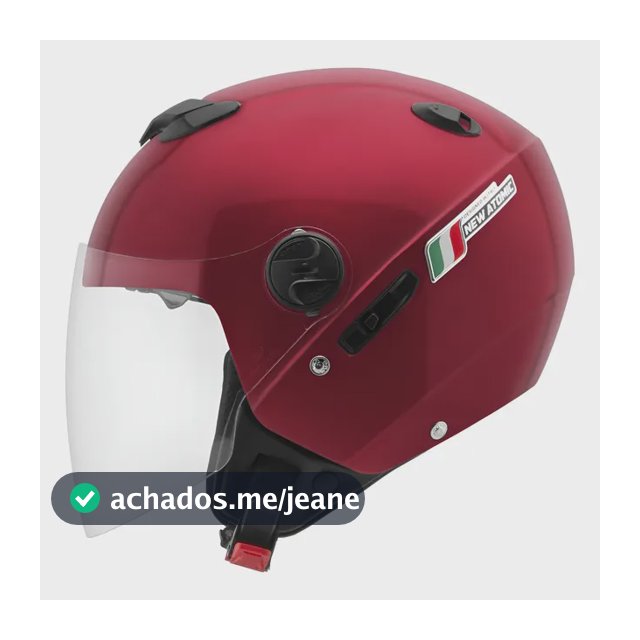 Capacete Aberto Moto New Atomic Elite Todos Os Tamanhos
