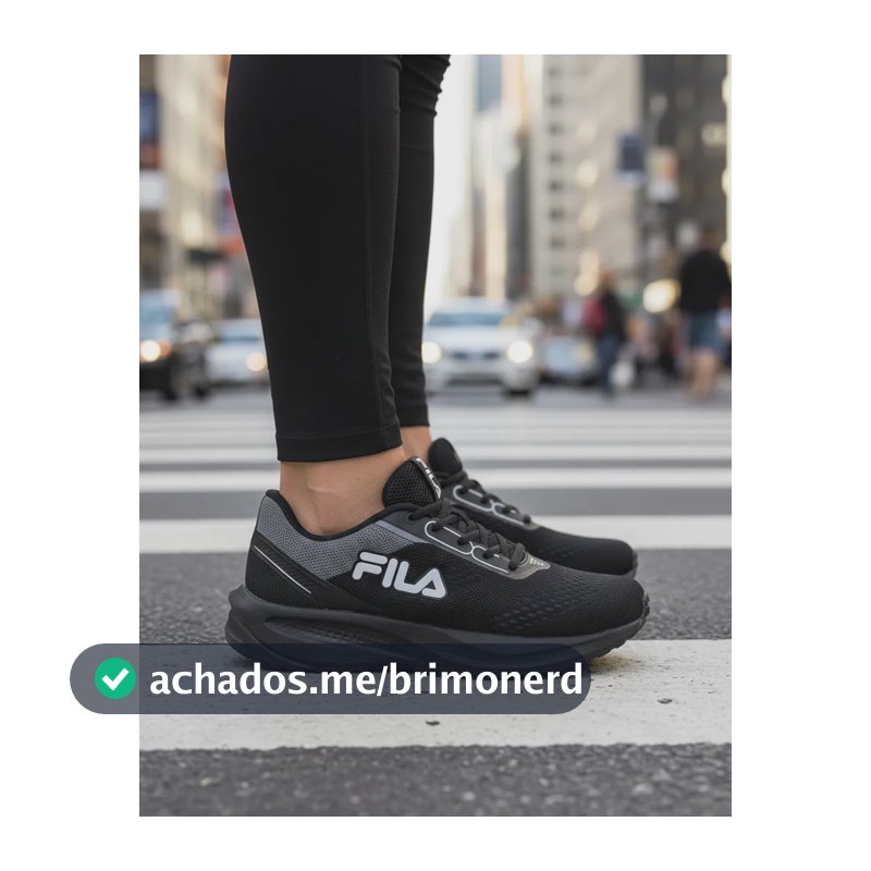 Tenis Fila Feminino Rise Up W Preto/cinza/grafite Liso 35 Br