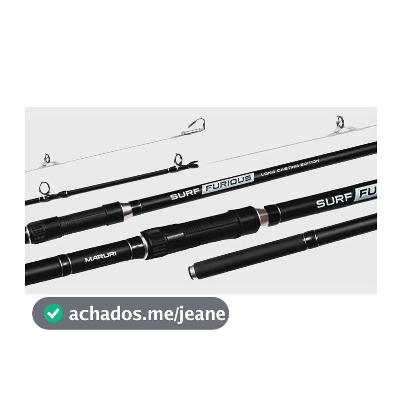 Vara Molinete Surf Furious 3,90m 40-60lbs 3 Partes - Maruri S-1303mh 3,90m