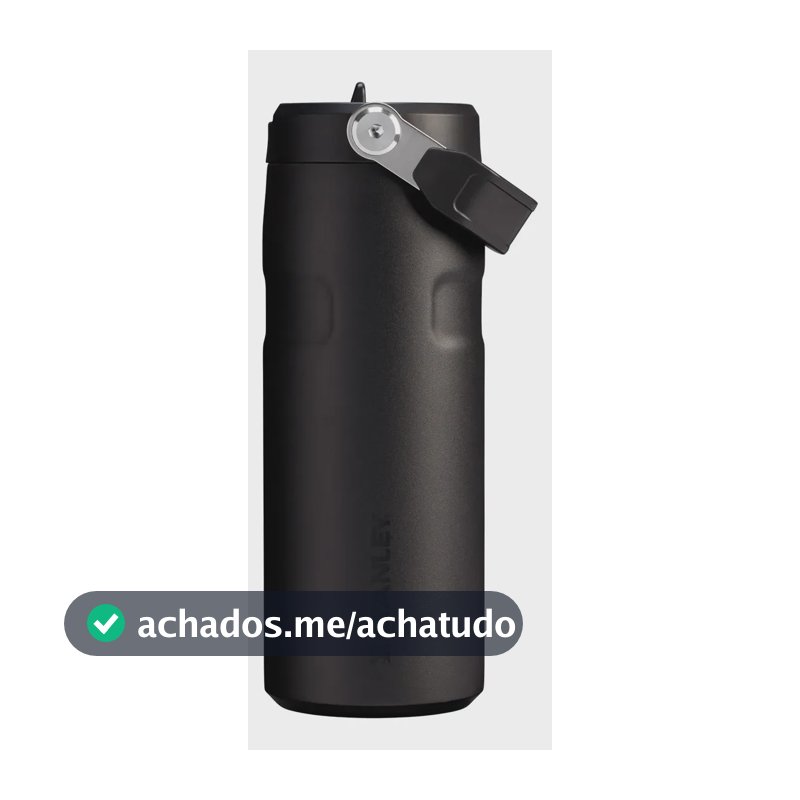 Garrafa Térmica Stanley Aerolight Flip Straw Black 473ml