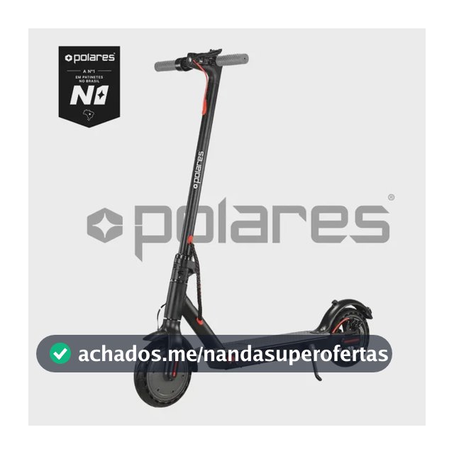 POLARES Z20 Patinete Elétrico Premium 500w Pneu Aderente Velocidade Máxima 32km/h Motorizado Até 30km De Autonomia Polares