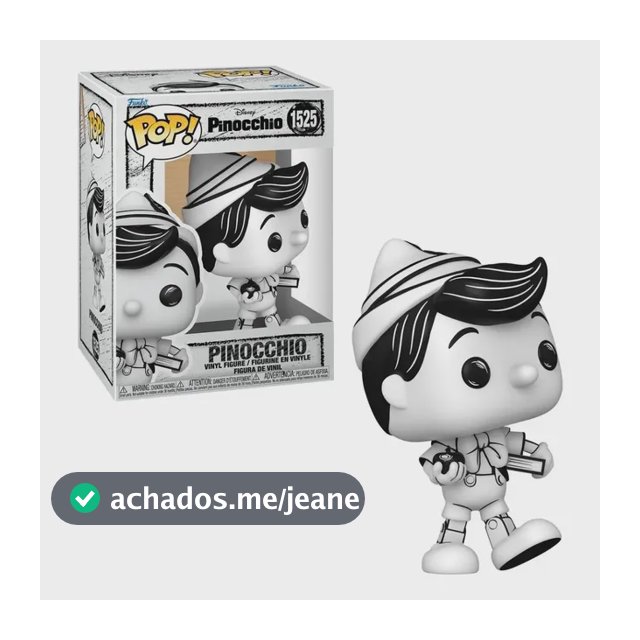 Boneco Funko Pop! Disney Esboços - Pinóquio