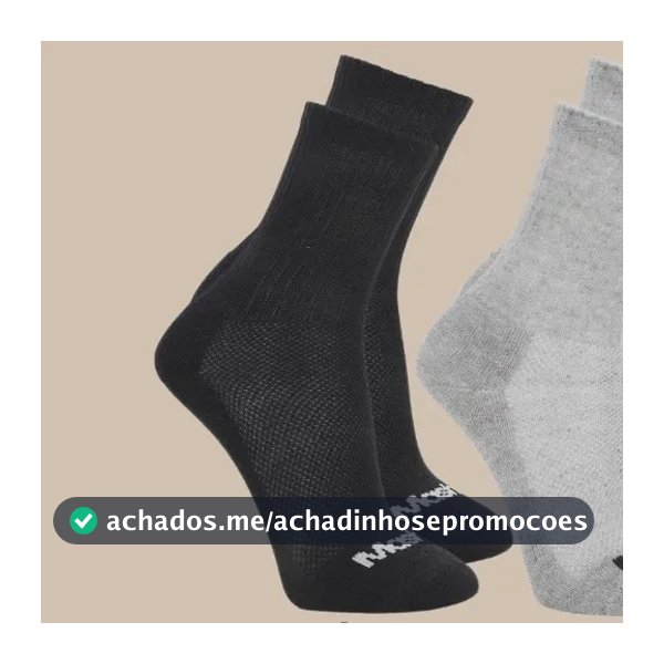 6 Pares De Meias Mash Cano Médio Longo Masculina Esportiva Kit Misto M (34 A 38)