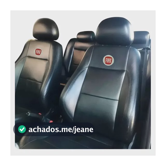 Capa Banco Carro 100% Couro Fiat Palio Fire 2002 A 2017