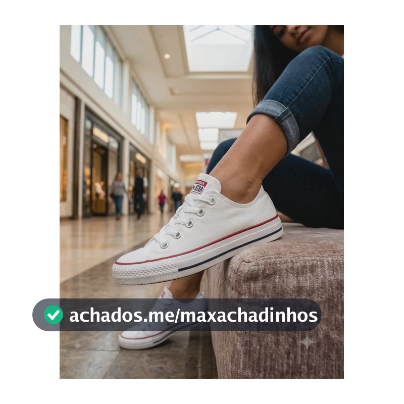 Tênis Converse All Star Chuck Taylor Branco Cano Curto Branco 35 Br