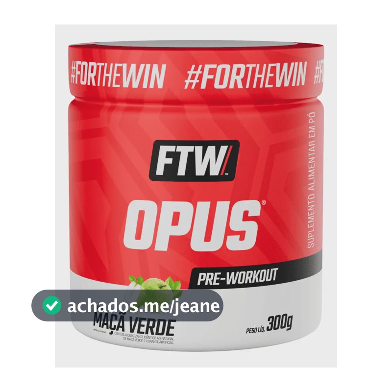 Opus Pré-workout 300g Sabor Maça Verde - Ftw Maçã Verde