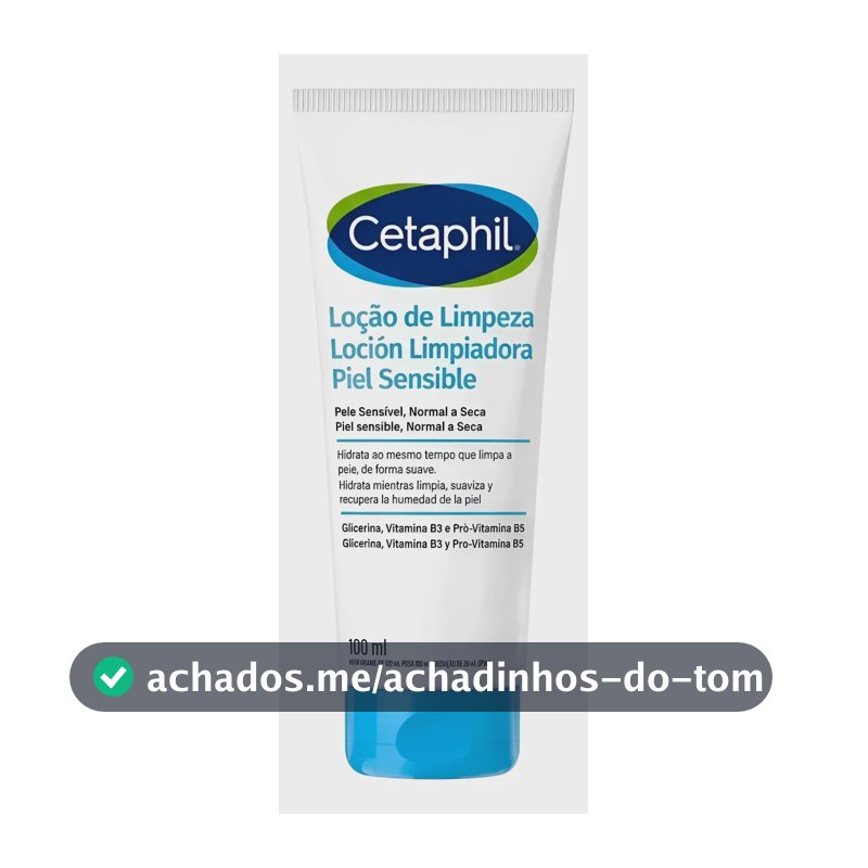 Cetaphil Loção De Limpeza 100ml Pele Seca E Sensível Normal A Sensível Dia