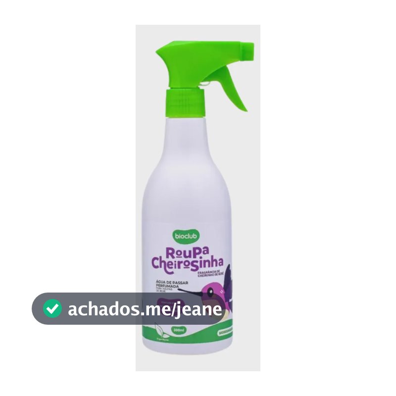 Água De Passar Roupa Cheirosinha Para Bebe 500ml Bioclub