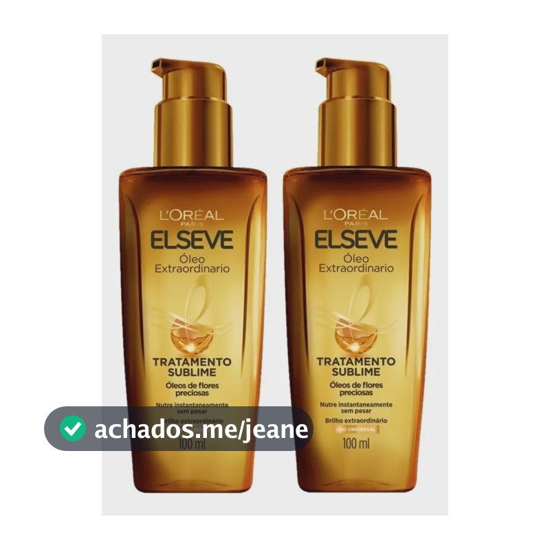 Oleo Capilar Elseve Extraordinario 100ml - Kit Com 2un