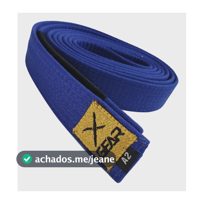 Faixa Jiu Jitsu Premium 12 Costuras Xgear Azul A3