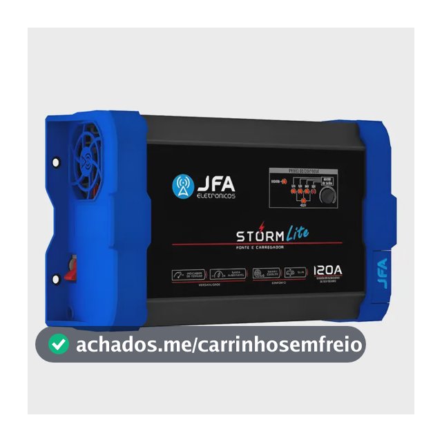 Fonte Automotiva Jfa Storm Lite 120a Bivolt Carregador Preto