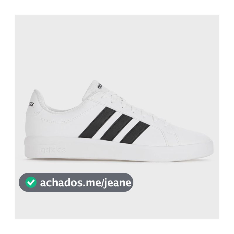 Tênis adidas Grand Court Base 3.0 Elegante Macio Branco 40 Br