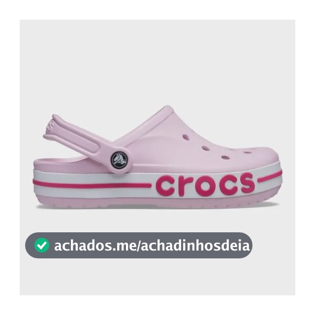 Sandália Crocs Bayaband Clog Ballerina Pink/candy Pink