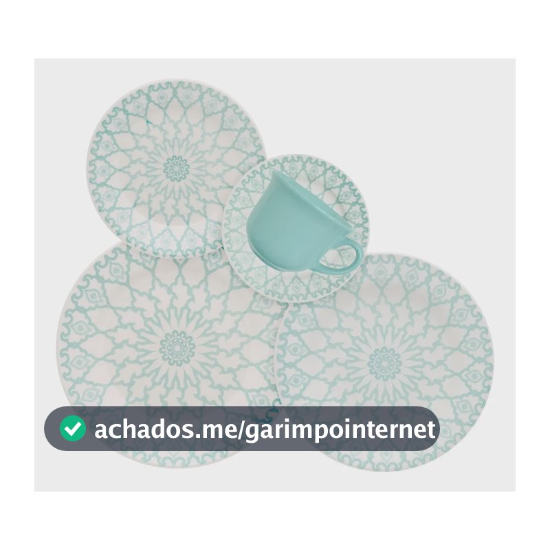 Aparelho De Jantar E Chá 20 Peças Donna Mandala