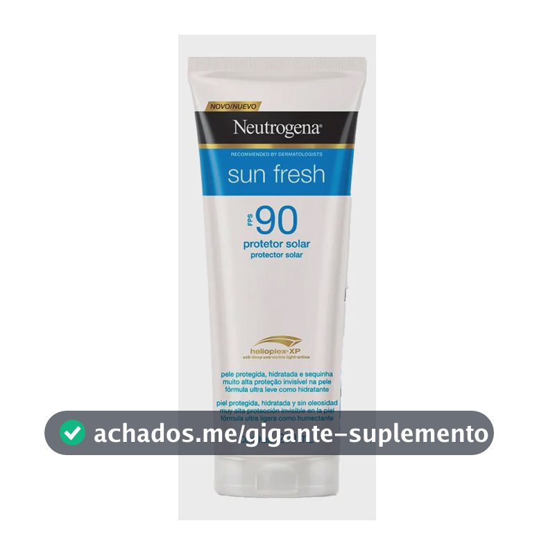 Protetor Solar Corporal Neutrogena Sun Fresh FPS 90, 200ml