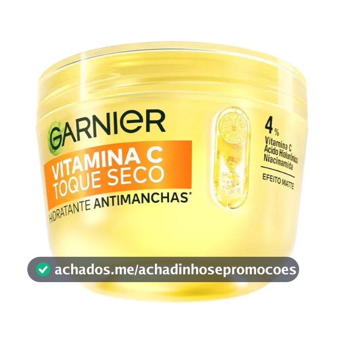 Gel Creme Hidratante Facial Antimanchas Toque Seco com Vitamina C, Controla a Oleosidade e Uniformiza a Pele, Garnier, 85g
