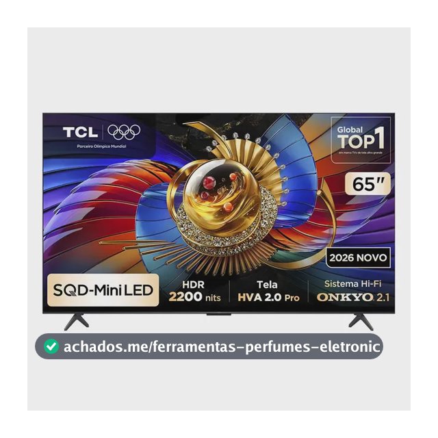 Smart TV TCL 65 Polegadas SQD-Mini LED 4K Q7D Pro WiFi Bluetooth Google TV HDR10+ 144 Hz 65Q7DPRO