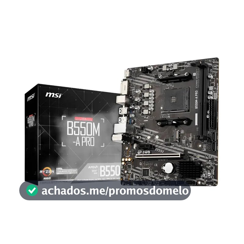 Placa-mãe Am4 Msi B550m A Pro Msi