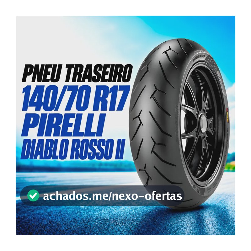 Pneu Moto Pirelli Aro 17 Diablo Rosso 2 - 140/70r17 66h Tras