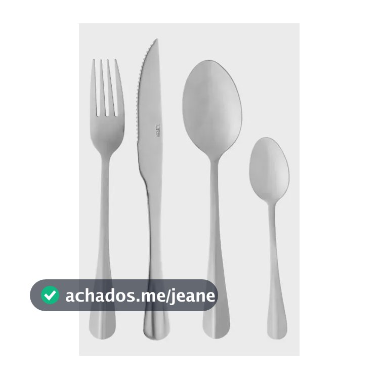 Faqueiro 24 Peças De Aço Inox Positano - Lyor