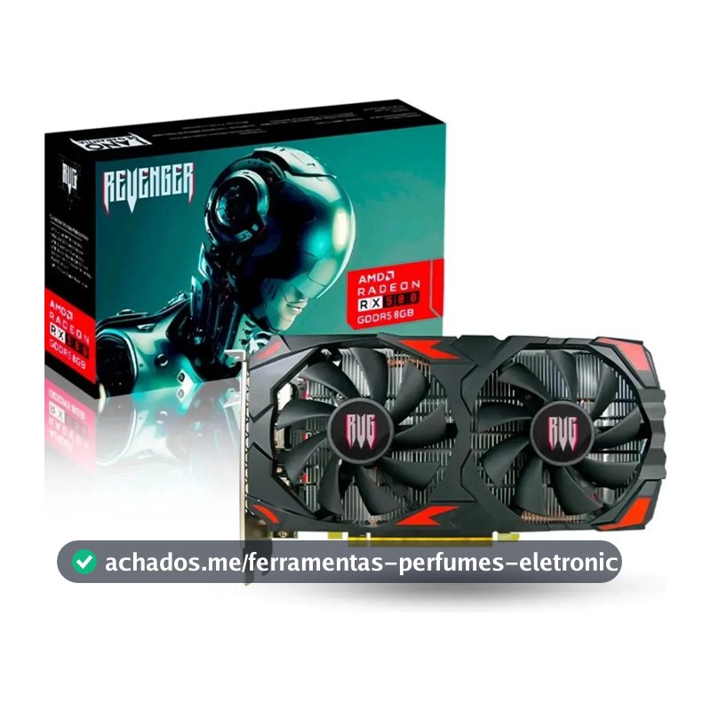 Placa De Video Amd Radeon Rx580 8gb Gddr5 256 Bits revenger