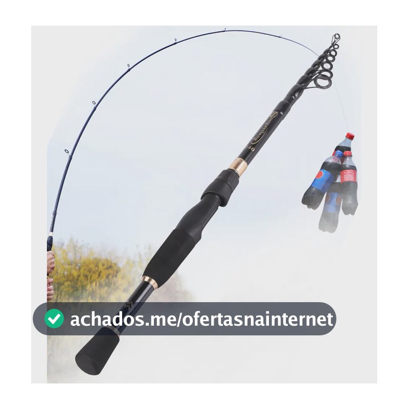 Carbono Telescopica Vara Para Molinete Sougayilang 2,40m Ultra Leve
