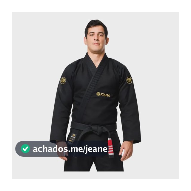 Kimono De Jiu Jitsu Atama Classic Preto