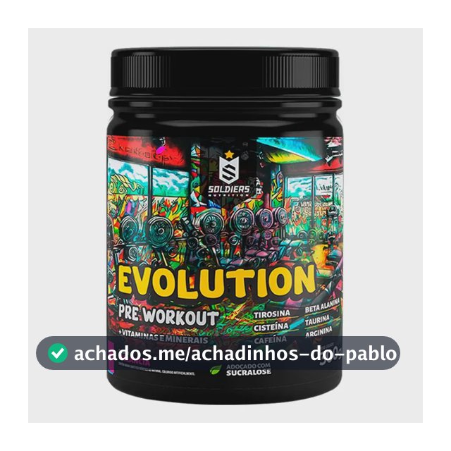 Suplemento Soldiers Nutrition Evolution en pó sabor melancia x 300g
