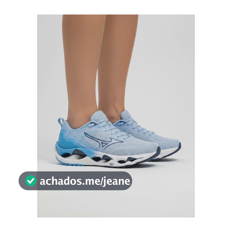 Tênis Mizuno Wave Stratos 3 Feminino Original Azul-claro 36